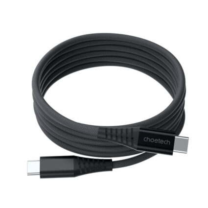 Кабель Choetech ХСС-1052 Black USB-C to USB-C Magnetic PD3.1 240W 1.2m - Зображення 2