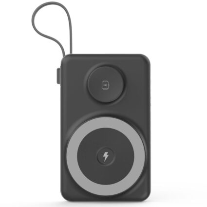 Повербанк 10000mAh Choetech B695 Black QC3.0 PD3.0 бездротова зарядка смартфонів та Apple Watch — изображение 2