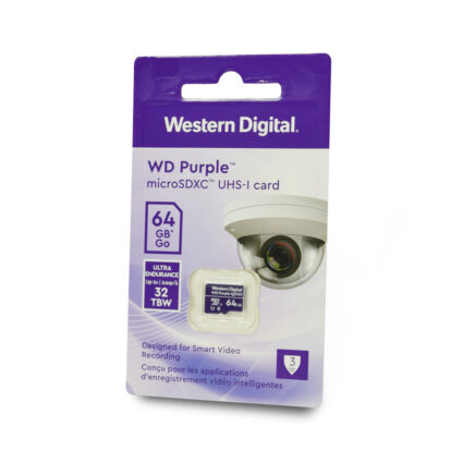 Картка пам'яті Western Digital MICRO SDXC 64GB UHS-I WDD064G1P0C WDC спеціалізована для відеоспостереження - Зображення 2