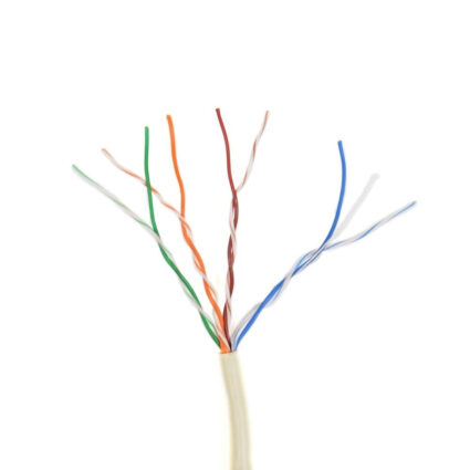 Кабель звита пара ATIS UTP 4*2*0.5-CCA PF кат.5е (UTP біметал внутрішній) бухта 305м - Зображення 2