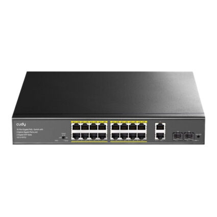 PoE-комутатор 20-портовий некерований Cudy GS1018PS2 гігабітний з 16 портами PoE+, 200W — изображение 2