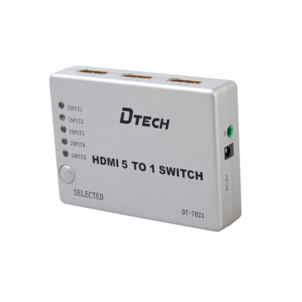Комутатор 4K@30Hz HDMI 5x1 Dtech DT-7021 (MS) — изображение 5