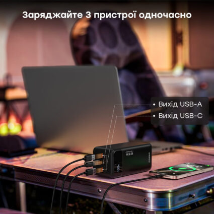 Повербанк 50000 mAh Choetech B733 Black 65W QC3.0 PD3.0 — изображение 5