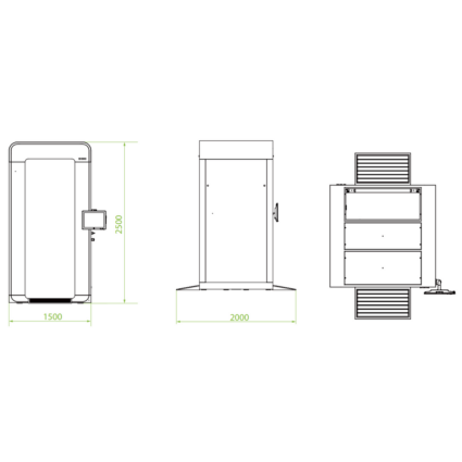 Повнозростовий рентген ZKTeco ZK-MW03 - Зображення 2