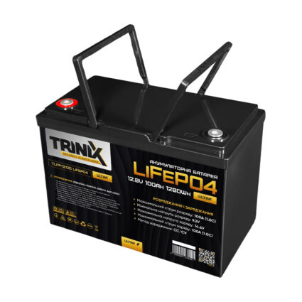 Акумуляторна батарея літій-залізо-фосфатна 12.8В 100А*год Trinix TLFP-12100 Ultra LiFePO4 з Bluetooth (Black) - Зображення 2