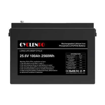Акумуляторна батарея літій-залізо-фосфатна 25.6В 100Аг Cyclen 25.6V 100AH LiFePo4 - Зображення 2