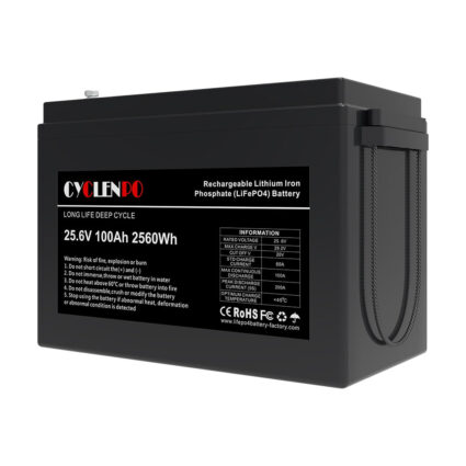 Акумуляторна батарея літій-залізо-фосфатна 25.6В 100Аг Cyclen 25.6V 100AH LiFePo4 - Зображення 4