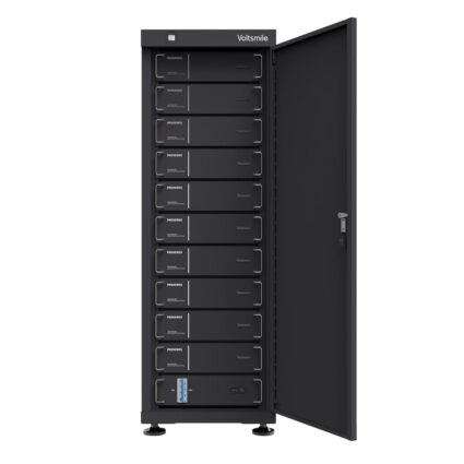 Система накопичення та зберігання енергії (ESS) високовольтна на основі літій-залізо-фосфатних акумуляторних батарей LiFePO4 512В 51.2кВт*год Voltsmile C512