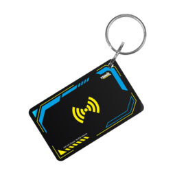 Ключ-брелок EM-Marine+Mifare Trinix Proximity-key EM+MF epoxy прямокутний 30*50 мм жовто-блакитний