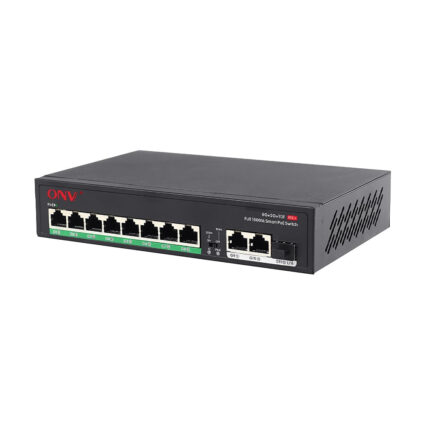 PoE-комутатор некерований гігабітний 11-портовий ONV-H3108PFD з 8 портами PoE
