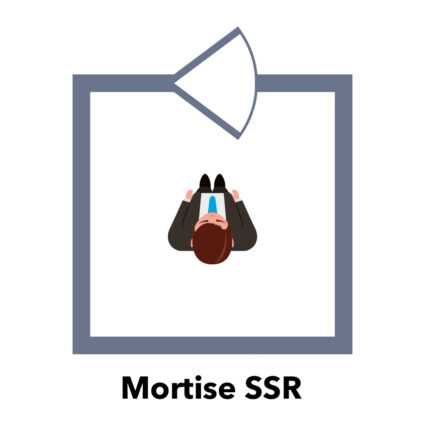 Ригельний замок ATIS Lock Mortise SS-R врізний для системи контролю доступу - Зображення 5