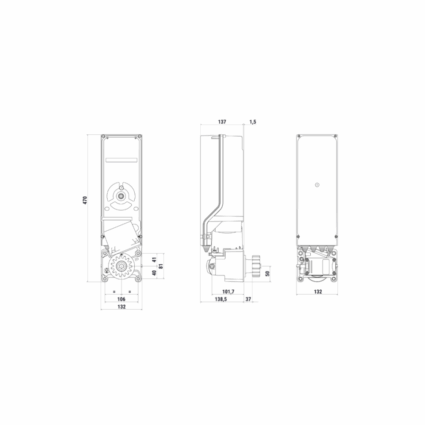 Автоматика для відкатних воріт Roger TW90/600/HS до 600 кг – Brushless High Speed - Зображення 5