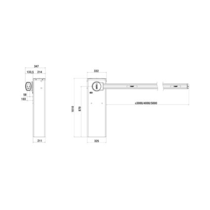 WAY/004GO Інтенсивний шлагбаум Brushless Roger Technology - Зображення 2