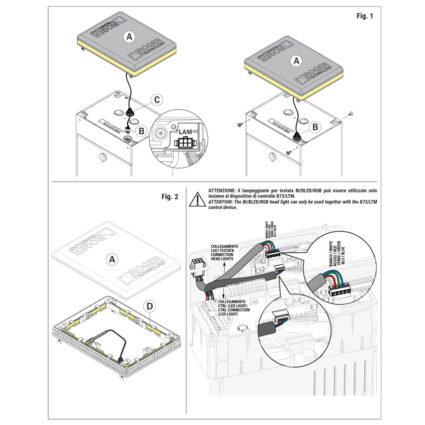 BI/BLED/4/RGB Багатокольорова світлодіодна стрічка RGB (червоний, зелений + інші кольори) для шлагбауму BIONIK 4 - Зображення 2