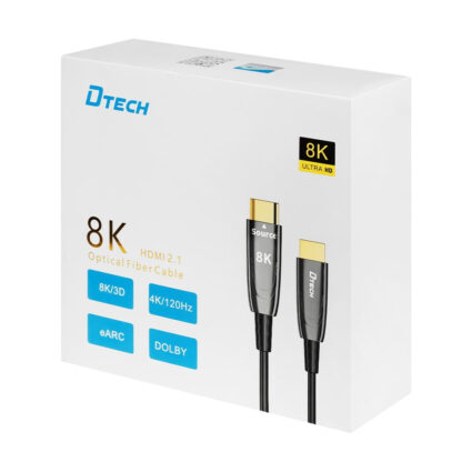 Кабель оптичний HDMI 2.1 50m Dtech DT-HOF8050 - Зображення 5