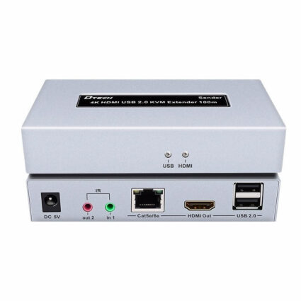 Подовжувач 4K HDMI і USB 2.0 KVM 100m Dtech DT-7051 — изображение 2
