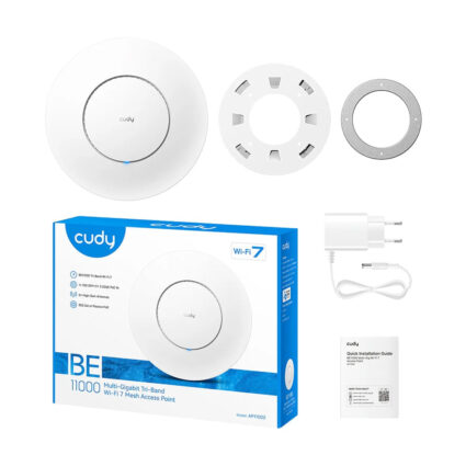 Точка доступу WiFi 7 2.5G 10G SFP+ Cudy AP11000 з підтримкою Mesh тридіапазонна BE11000 - Зображення 5