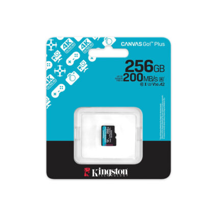 Карта пам'яті Kingston microSDXC 256GB Canvas Go! Plus G4 Class 10 UHS-I U3 V30 A2 (SDCG4/256GBSP) — изображение 3