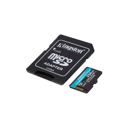 Карта пам'яті Kingston microSDXC 256GB Canvas Go! Plus G4 Class 10 UHS-I U3 V30 A2 + SD-адаптер (SDCG4/256GB) - Зображення 2