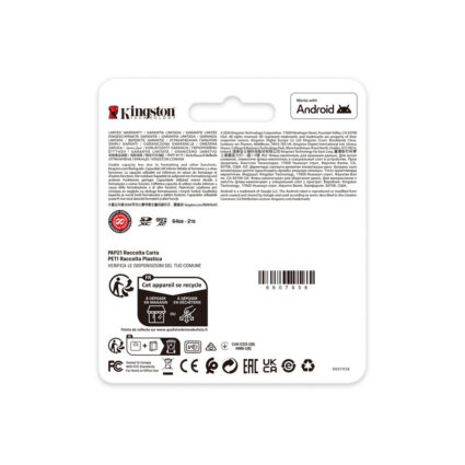 Карта пам'яті Kingston microSDXC 256GB Canvas Go! Plus G4 Class 10 UHS-I U3 V30 A2 + SD-адаптер (SDCG4/256GB) - Зображення 5