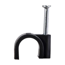 Скоба з цвяхом E-NET 5 мм чорна, 100 штук