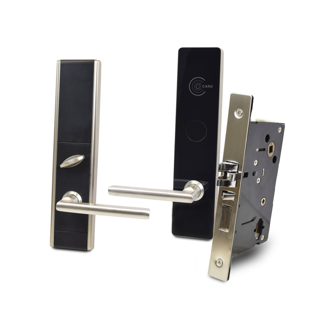 3b020753e27cc0fe967906e1bbc608b3f115dcabc629800f80fc6dc9aaafebfc Smart замок зі зчитувачем Mifare ZKTeco LH6800 right (для правих дверей) для готелів - Зображення 1