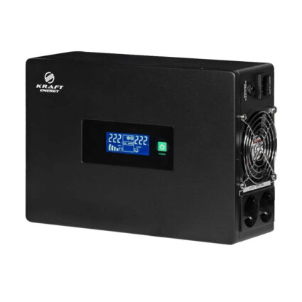 Комплект резервного живлення 1000W 1200Wh: високочастотний інвертор Kraft KRF-SAVR1000VA/1kW-12V + акумуляторна батарея Trinix TGL12V100Ah/20Hr GEL - Зображення 2