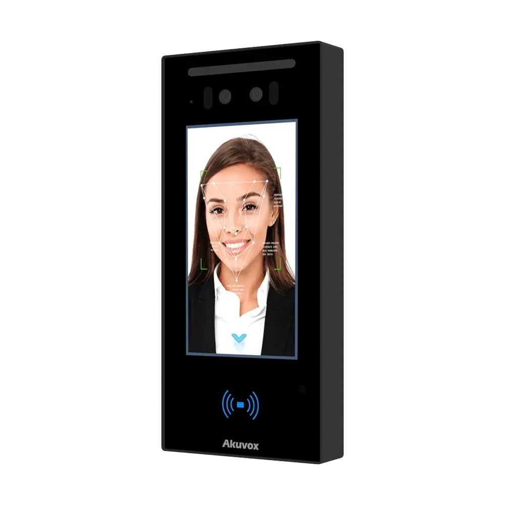 000020486_1_3 Біометричний термінал контролю доступу 2Mp Akuvox A05C з розпізнаванням облич та зчитувачем Mifare / NFC / BLE / QR - Зображення 1