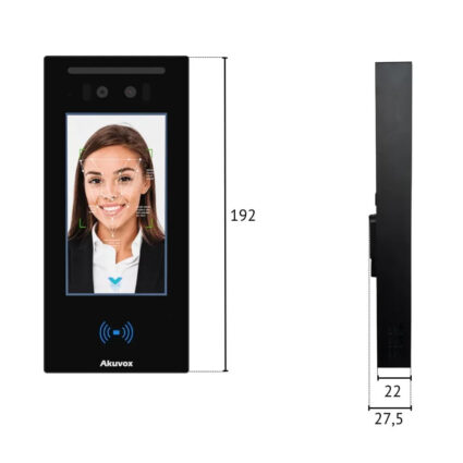 Біометричний термінал контролю доступу 2Mp Akuvox A05C з розпізнаванням облич та зчитувачем Mifare / NFC / BLE / QR - Зображення 3