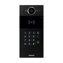 IP-відеопанель багатоабонентська 2Mp Akuvox R20K Black зі зчитувачем EM-Marine / Mifare / NFC
