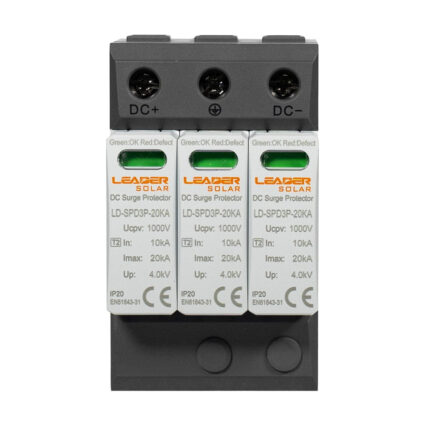 Обмежувач напруги DC 1000V Leader LD-SPD3P-20KA-1000V під DIN-рейку — изображение 2