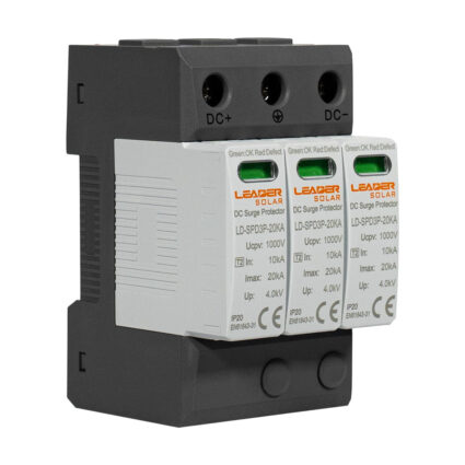 Обмежувач напруги DC 1000V Leader LD-SPD3P-20KA-1000V під DIN-рейку — изображение 3