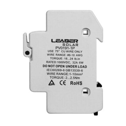 Роз'єднувач запобіжників 32A Leader PV0191-1P DC 1000V — изображение 4