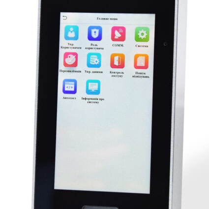 Біометричний термінал розпізнавання облич, долоней і відбитків пальців ZKTeco SpeedFace-V5L (TI) (FP) (MF) — изображение 6