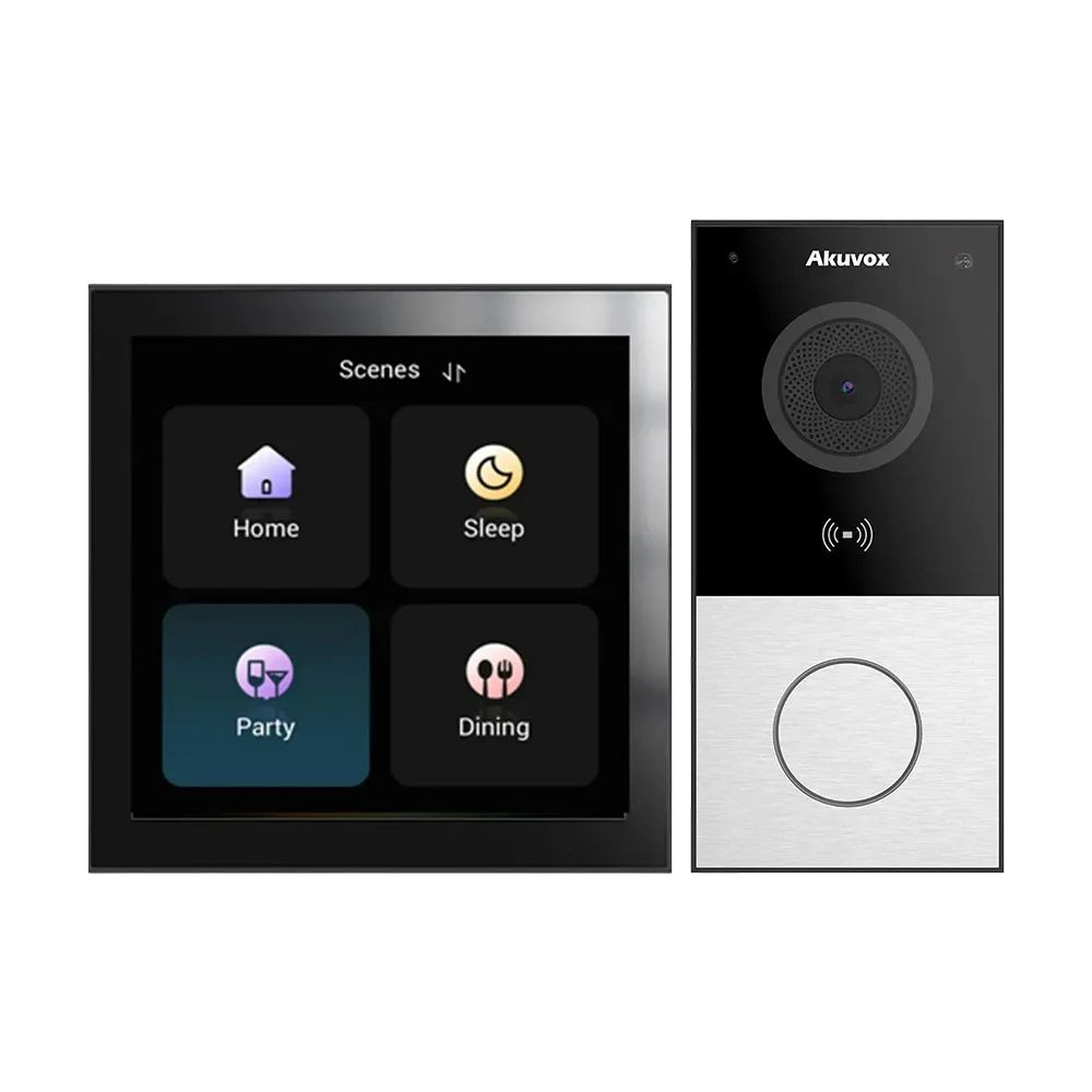 komplekt-keruvannja-rozumnim-budinkom-1_1 Комплект керування розумним будинком: центральна панель керування Akubela HyPanel PS51-R2-EU та IP-відеопанель з Wi-Fi 2Mp Akuvox E12W SIP — изображение 1