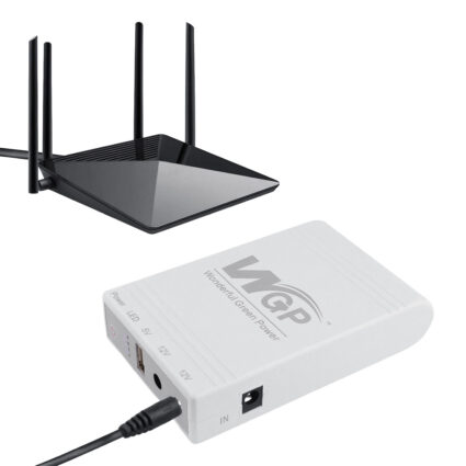 Джерело безперебійного живлення Mini UPS WGP UPS103A 10400mAh 5V/12V/12V, Li-ion 4*2.6Ah, для роутера і медіаконвертера - Зображення 5