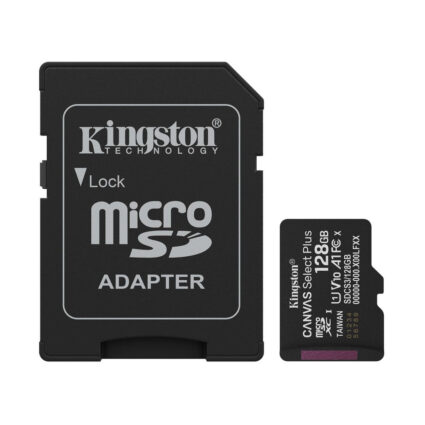 Карта пам'яті microSDXC Kingston 128GB Canvas Select Plus Class 10 UHS-I + SD-адаптер (SDCS3/128GB)