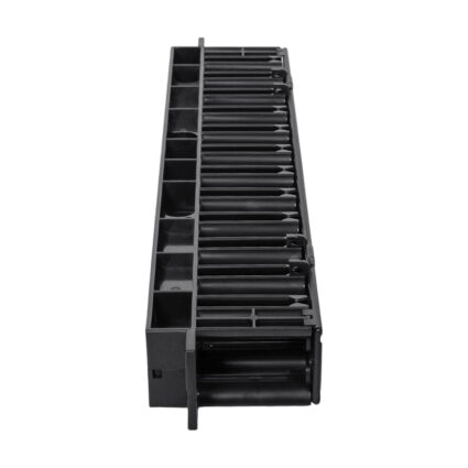 Кабельний організатор Trinix TRX-1U/CM-HP Black horizontal горизонтальний пластиковий на 12 портів для комутаційної шафи 19" — изображение 4