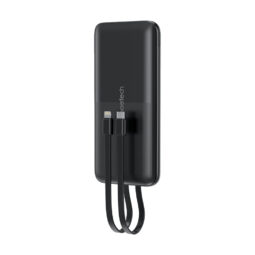 Повербанк 10000mAh Choetech B654 Black 22.5W QC3.0 PD3.0 вбудовані кабелі Type-C та Lightning