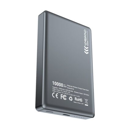 Повербанк 10000mAh Choetech B739 Black QC3.0 PD3.0 бездротова магнітна зарядка - Зображення 3