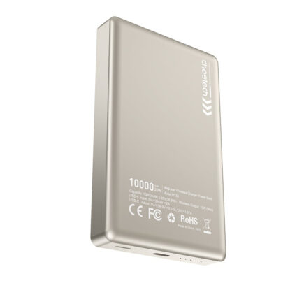 Повербанк 10000mAh Choetech B739 Silver QC3.0 PD3.0 бездротова магнітна зарядка - Зображення 3
