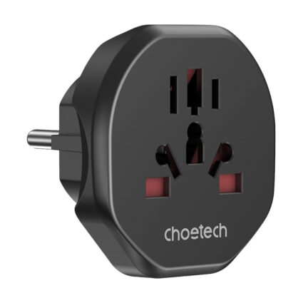 Перехідник мережевий EU – універсальна розетка Choetech PD5030 2500W 10A