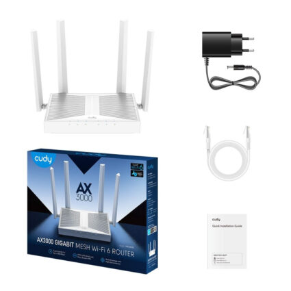 WiFi 6 Mesh-маршрутизатор Cudy WR3000E дводіапазонний гігабітний AX3000 - Зображення 3