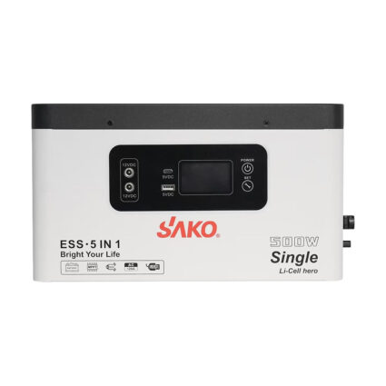 Портативна зарядна станція Sako Alpha-ESS-500W/1KWh. Потужність 500 Вт, енергоємність 1004.8 Вт*год, LifePO4 - Зображення 2