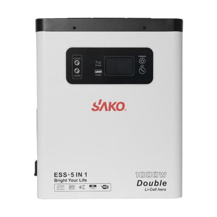 Портативна зарядна станція Sako Alpha-ESS-1000W/2KWh. Потужність 1000 Вт, енергоємність 2009.6 Вт*год, LifePO4 - Зображення 2