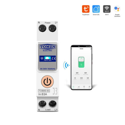 Розумний автоматичний вимикач з Wi-Fi (Tuya) TOMZN TOB9S-63 63A - Зображення 3