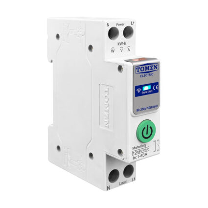 Розумний автоматичний вимикач з Wi-Fi (Tuya) TOMZN TOB9S-VAP 63A з моніторингом енергоспоживання та захисним реле напруги - Зображення 2