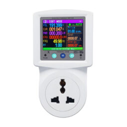 Розумна розетка з реле контролю напруги, струму, потужності з Wi-Fi (Tuya) TOMZN TOVPD1-SKW Universal+EU 16A, моніторинг енергоспоживання