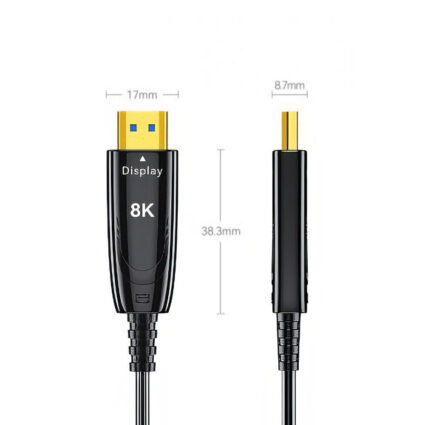 Кабель оптичний HDMI 2.1 10m Dtech DT-HOF8010 - Зображення 4