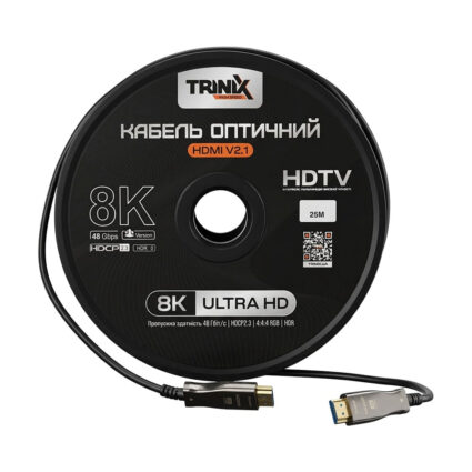 Кабель HDMI V2.1 оптичний 25м Trinix (AOC-HDMI8k-25m) — изображение 2